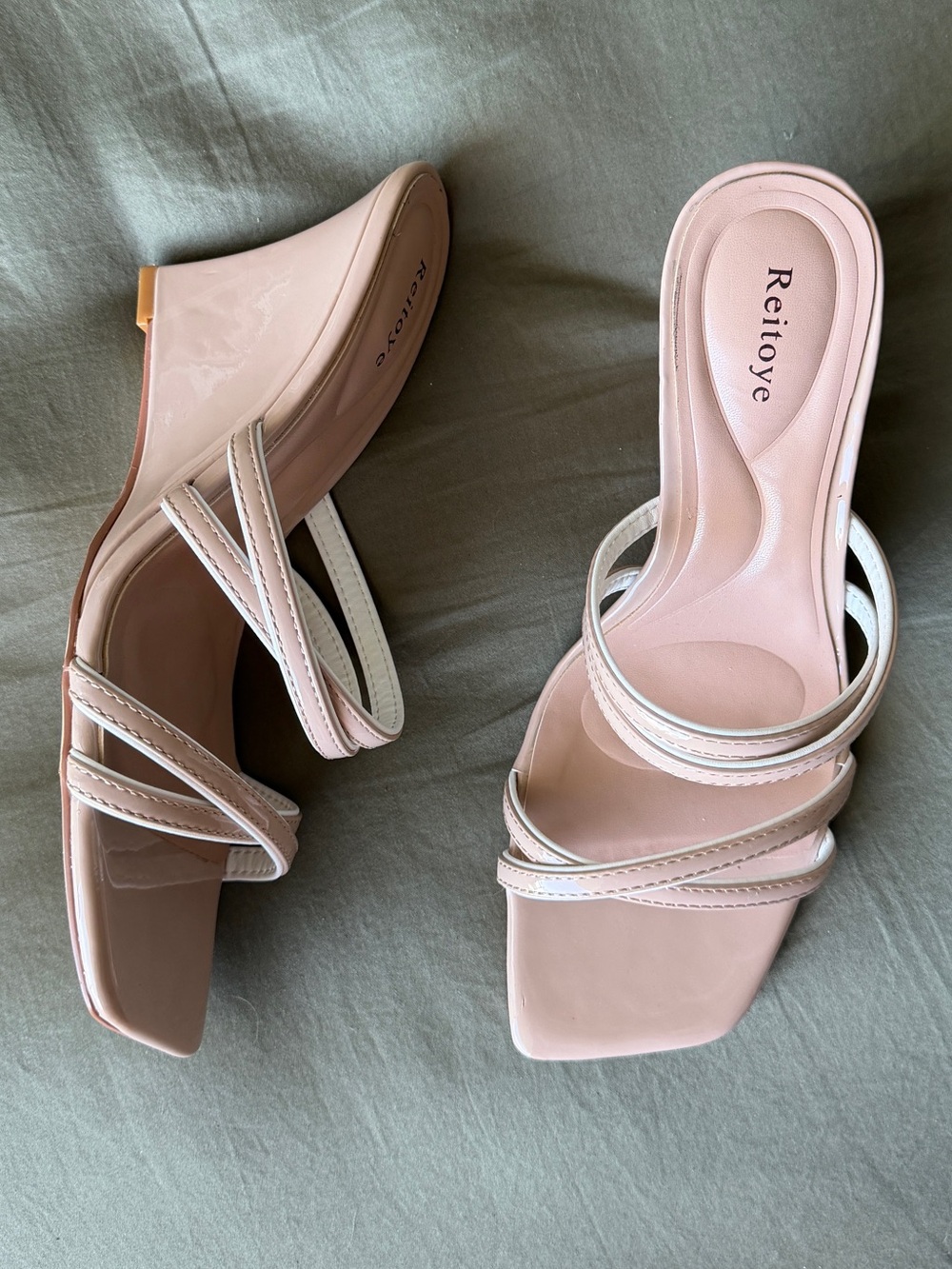 Nude Wedge Heel